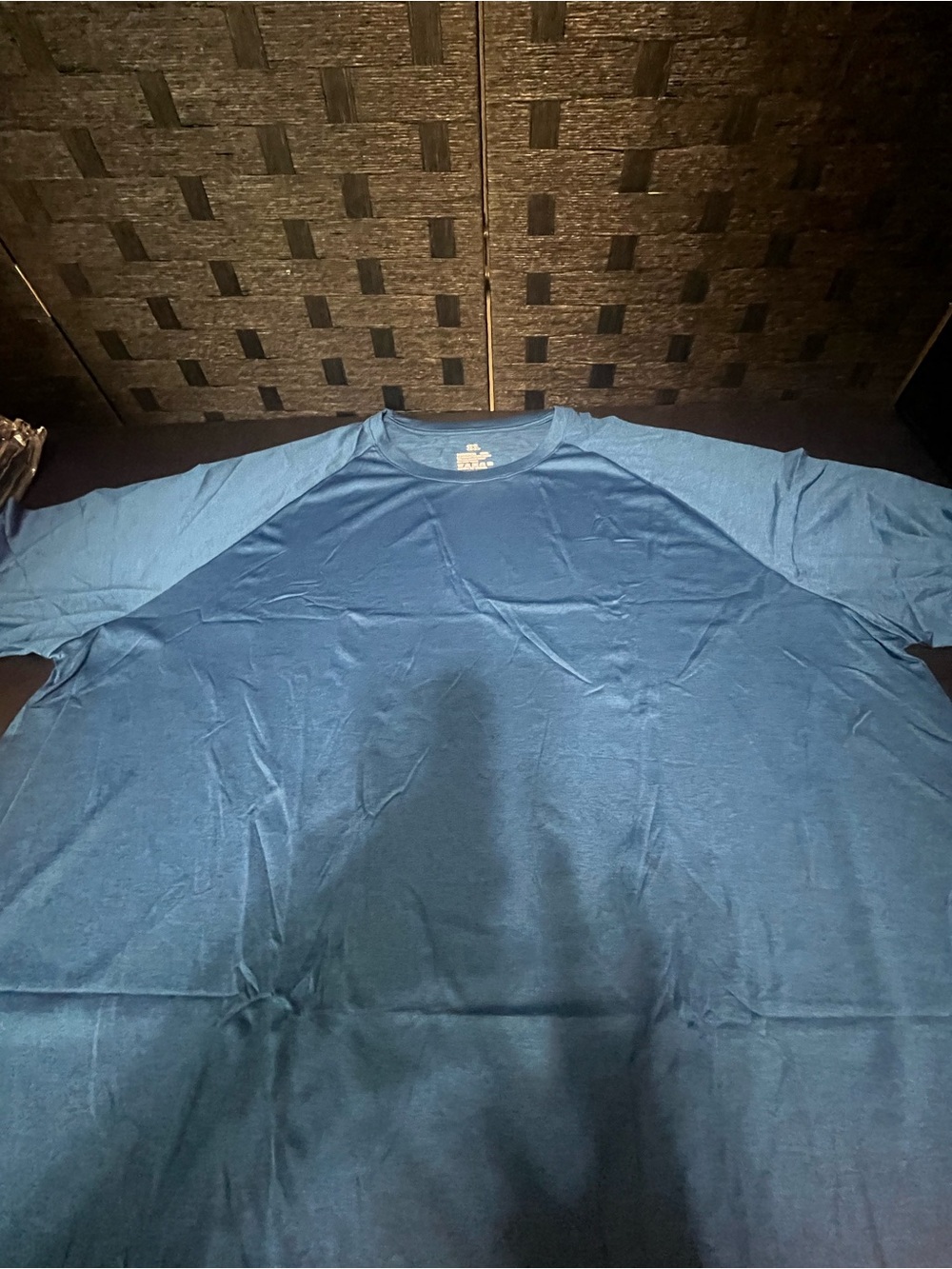Men’s Royal Blue polyester athletic t-shirt in 3XL